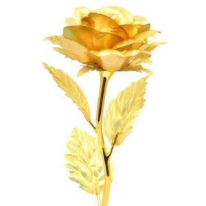 Gold Plated Artificial Rose