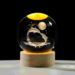 3D Crystal Ball Lamp - Dolphine