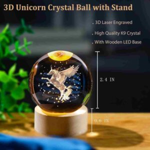 Crystal Ball Lamp Horse