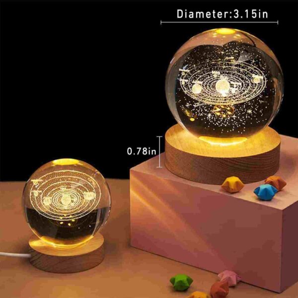 Glass Lamp Astronomy Night Lamp