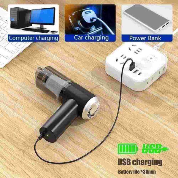 Portable car vacuum cleaner