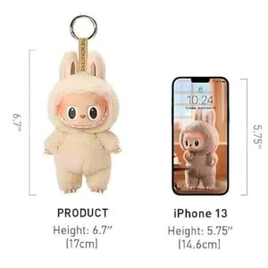 Labubu Monster Keychain – Mini Cartoon Viny Face Doll