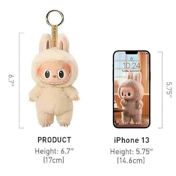 Labubu Monster Keychain – Mini Cartoon Viny Face Doll