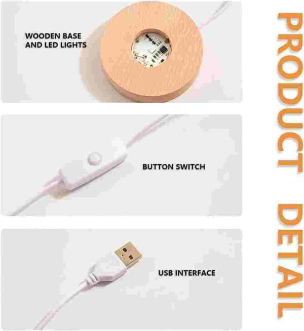 Ball Table Lamp with USB